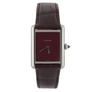 2024 Cartier Tank Must Large WSTA0054 Red Burgundy 26mm Men's Watch Full Set